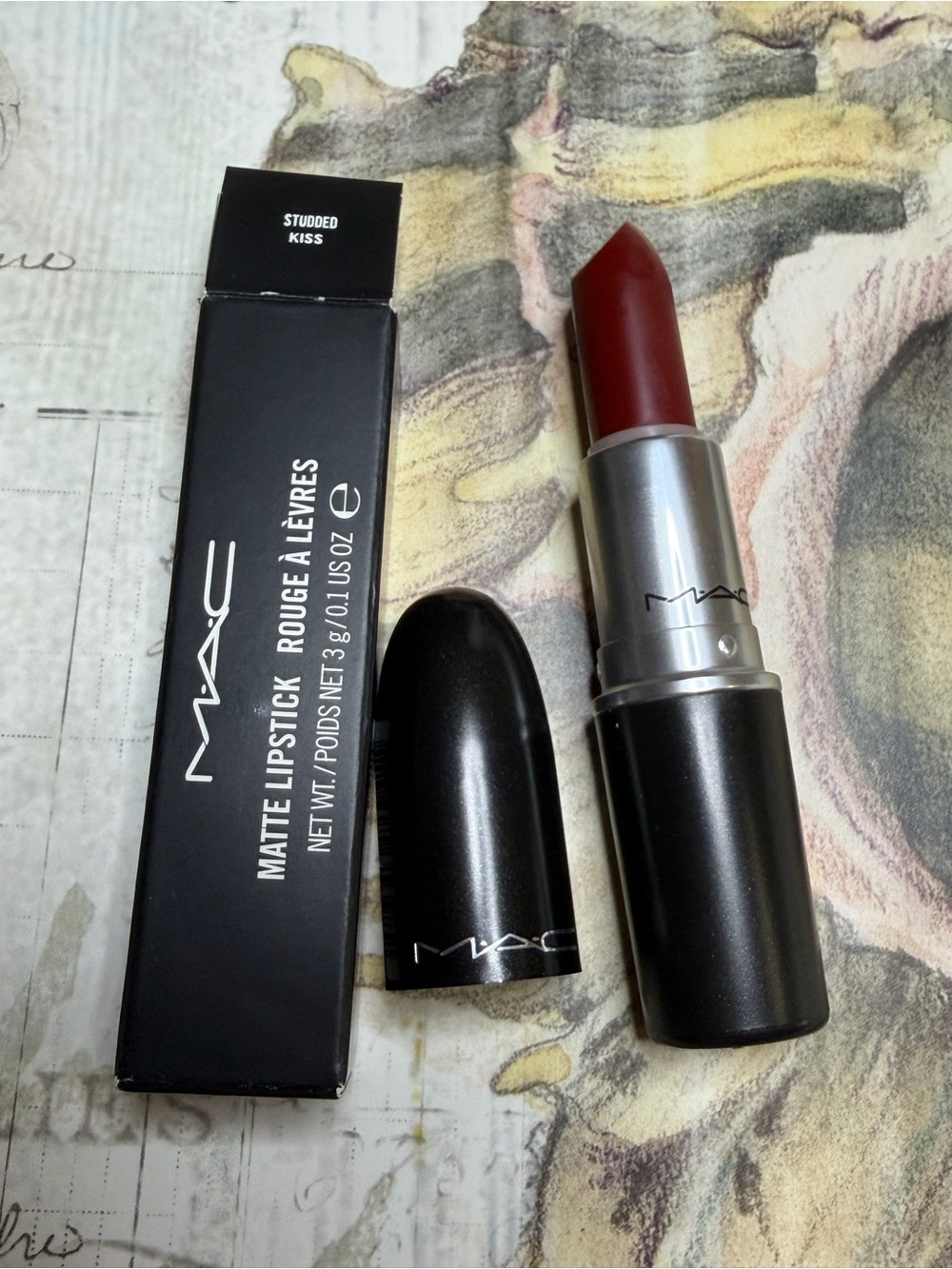 MAC COSMETICS BNIB STUDDED KISS MATTE Lipstick RARE Discontinued Limited!